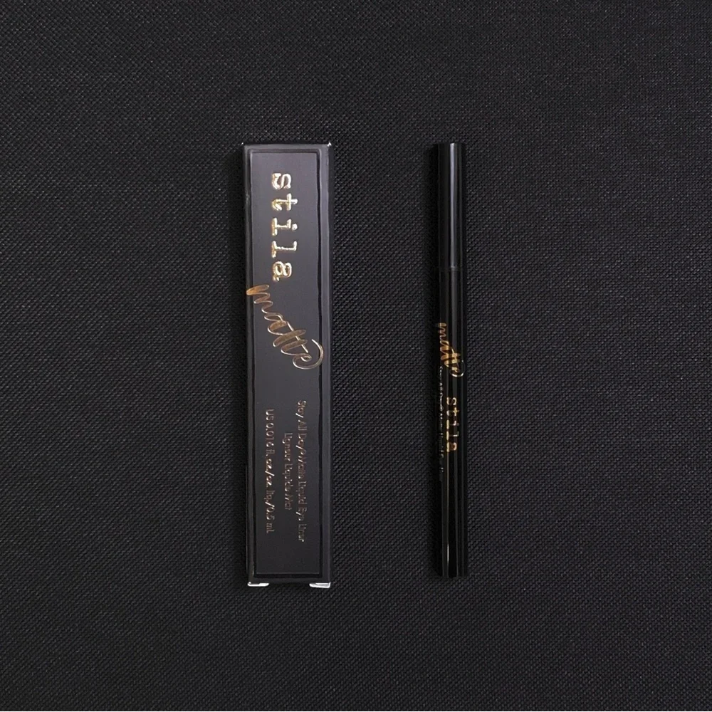 STILA Stay All Day Precision Matte Liquid Eye Liner — Black — Full Size .033 oz